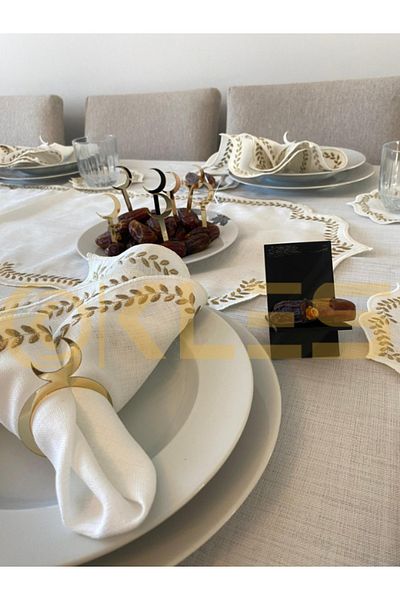 KLES Napkin Ring 6 PIECES Towel Ring TABLE DECORATION PRESENTATION DOWERY CARDIGAN SET