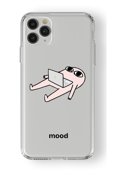 Multitronic حافظة شفافة مطبوعة بتصميم مزاجي متوافق مع هاتف Iphone 11 Pro Max
