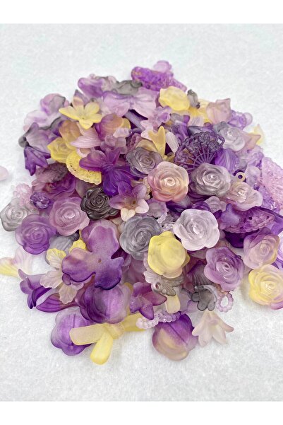 Tansel Tuhafiye 25gr Mor Kombo Boncuk - Buz Boncuk - Takı ve Süslemeler için