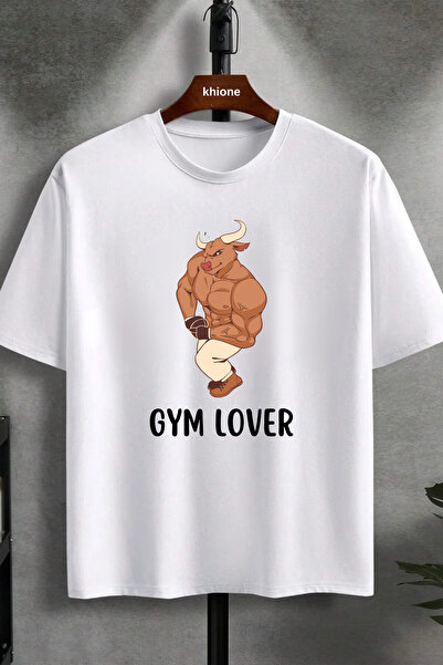 Khione Unisex dizajn, ljubitelj teretane s bikovima 100% pamuk T-shirt