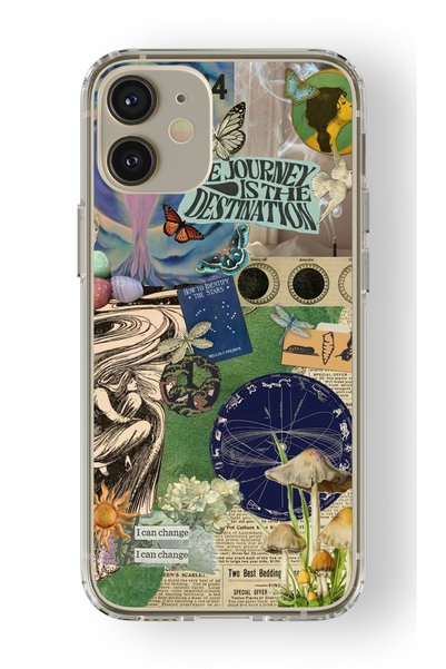 Multitronic جراب شفاف مطبوع بتصميم متوافق مع Iphone 12 Mini متوافق مع تصميم ا...