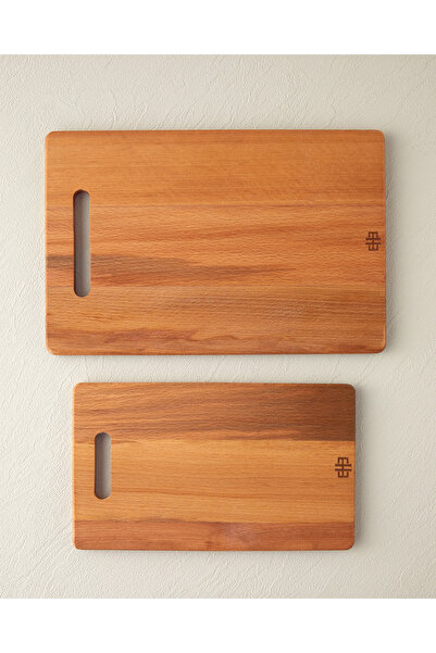 English Home Talia Beech 2-Piece Cutting Board 20x30 cm+15x25 cm Brown