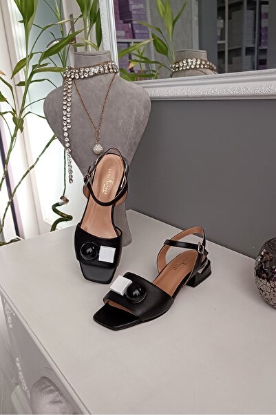 LA CALZATURE Μαύρα 100% γνήσιο δέρμα 2,5 εκ. Τακούνι Cube Αξεσουάρ Καθημερινά...