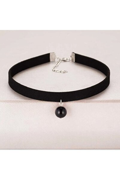 MutluBiDünya Vintage Kadife Choker Kolye