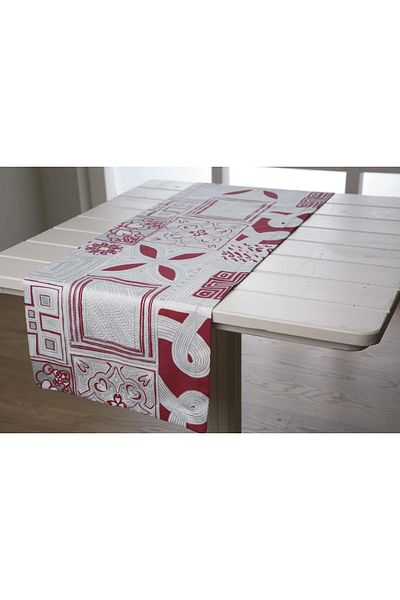 Melodie Runner Alb Roșu 40x150