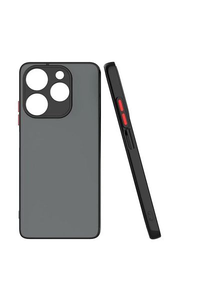 Fibaks جراب Tecno Spark 10 Pro غير لامع مضاد لبصمات الأصابع مع حماية للكاميرا وأزرار ملونة من السيليكون الصلب