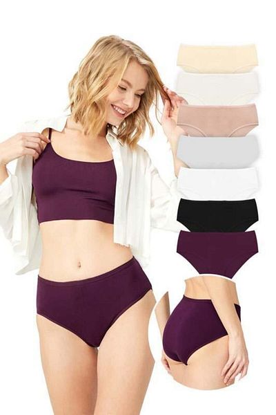 Cottonhill Basic Κλασικό βαμβακερό εσώρουχο μπατονέτας 7 πακέτο