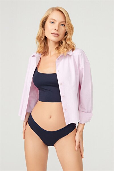 Cottonhill Lazer Kesim Dantel Detaylı Kadın Brezilya 3'lü Paket Külot