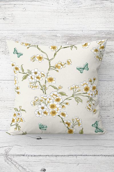 Premier Home Throw Pillow Cover Ecru 43x43