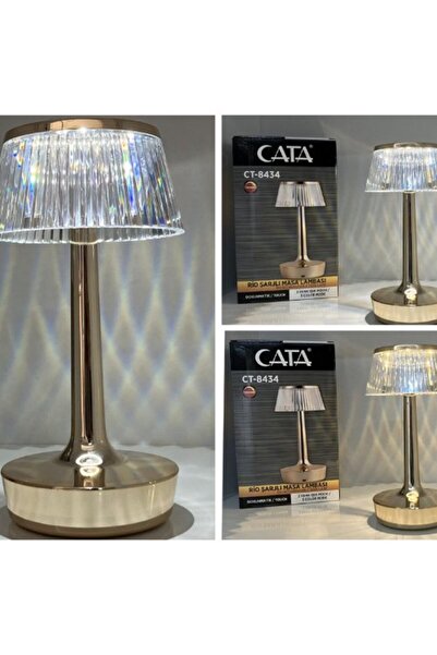 Cata CT-8430 Lizbon 3 Renk Şarjlı Masa Lambası