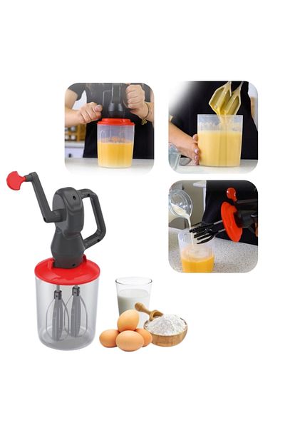 Piev Wenken Practical Hand Mixer with Flip Handle and Chamber