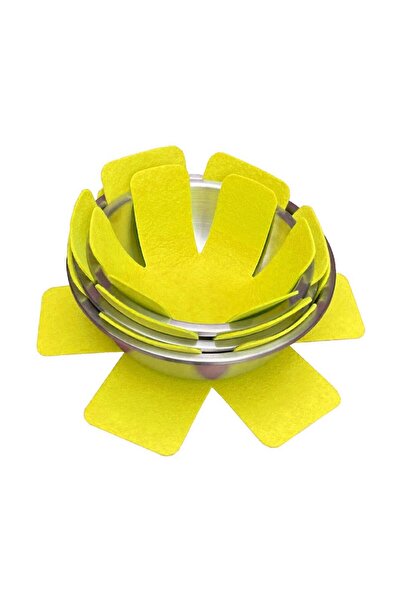 garaccu Pan Anti-Scratch, Pyrex Protector, Felt Pot Protector, Felt Pot Mat 3 Pieces Yellow