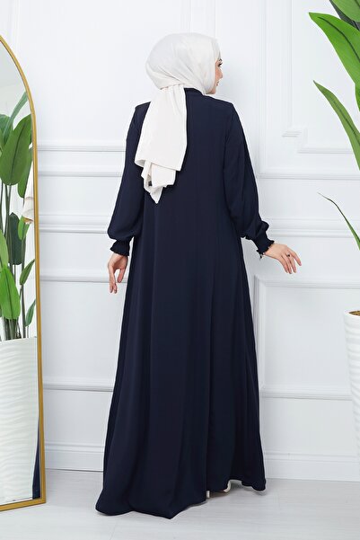 InStyle Шматок Mevlana Тканина Abaya Navy Blue