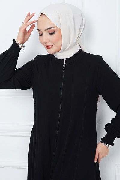 InStyle Τεμάχιο Mevlana Fabric Ferace - Μαύρο