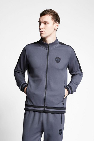Lescon Men's Anthracite Casual Sports Zippered Top Vo23btes001124227