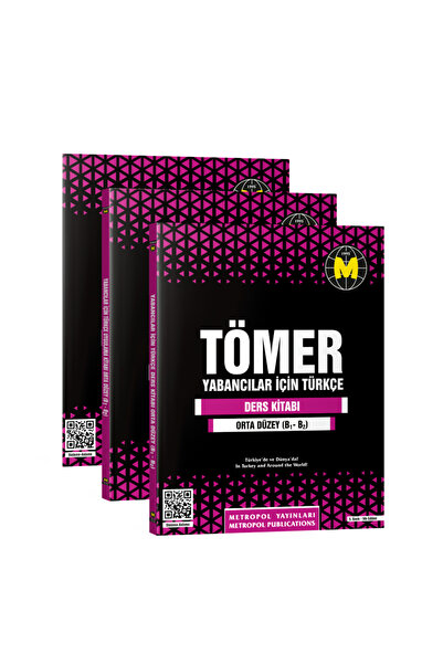 Metropol Yayınları TÖMER-YABANCILAR İÇİN TÜRKÇE ÖĞRETİM SETİ (B1-B2) ORTA DÜZEY