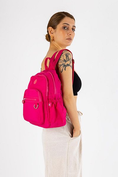 Getcho Nevva Crinkle Fabric Women's Backpack