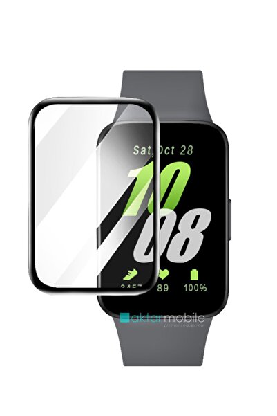 AktarMobile Galaxy Fit 3 uyumlu Ekran Koruyucu 3D Tam Kapatan Kavisli PPMA Na...