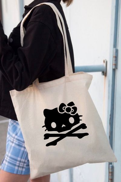 EFBUTİK Cloth Bag Types - Kitty Skull