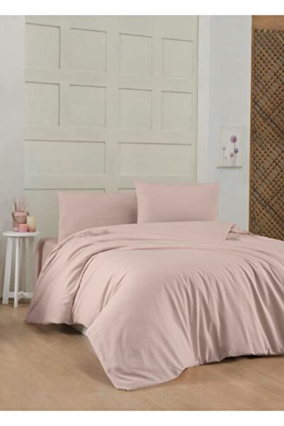 dafne moda Double 100% Cotton Duvet Cover Set Dust Rose