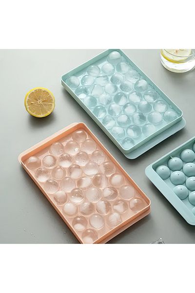 VANCL Globe Ice Mold| Covered| 33-Chamber Round Ice Mold| Cocktail Presentation Ice Mold ESSU42