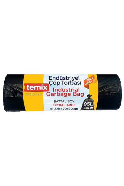 temix Industrial Garbage Bag Battal 70x90 cm 10 pcs x 4 Pieces