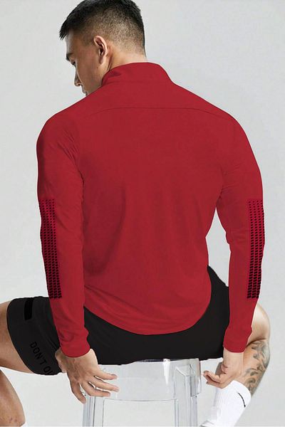 GHASSY CO. Ghassy Co. Tricou pentru alergare, cu mânecă lungă, umedă, cu uscare rapidă, pentru bărbați