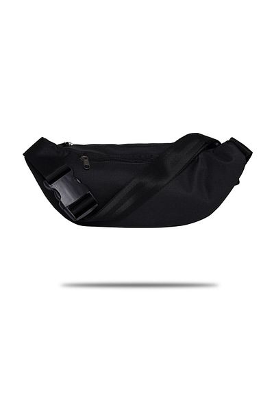 Fudela Black Unisex Waist Bag Gncy 1628