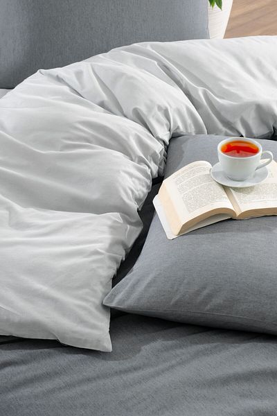 INTER Z Single Duvet Cover Set with Fitted Sheet and 1 Pillowcase