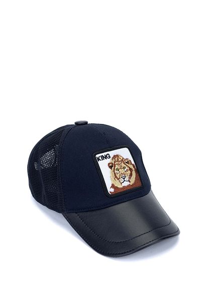 Tamer Tanca Men's Fabric Blue Lion Hat