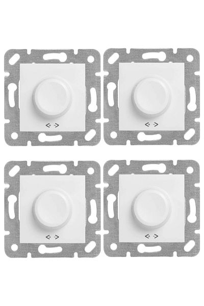 VİKO Viko Karre Rotary Dimmer R 40-600W White (Frame Included)90967047 (4 Pieces)