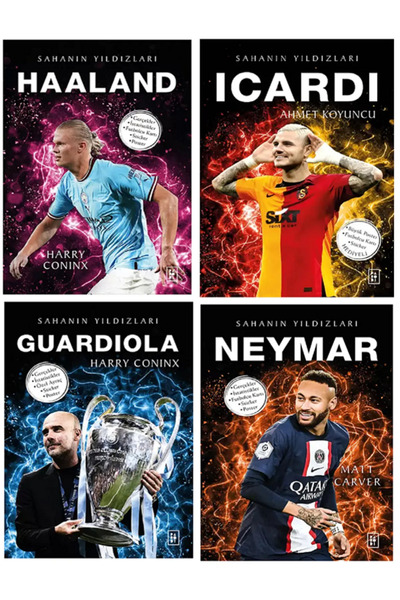 Parodi Yayınları Sahanın Yıldızları HAALAND İCARDİ GUARDİOLA NEYMAR (Büyük Po...