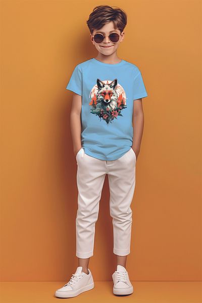 ADABEBEK Tricou pentru băieți cu modele apus de soare