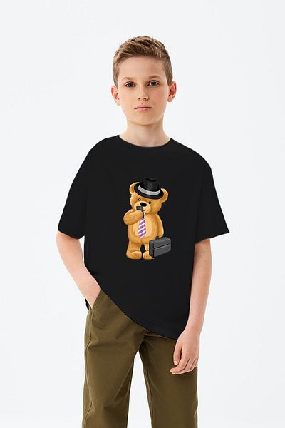 ADABEBEK Selfie Teddy Bear εμπριμέ μπλουζάκι για αγόρι