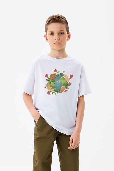 ADABEBEK Tricou personalizat pentru băieți, imprimat manual și manual pentru copii, 23 aprilie