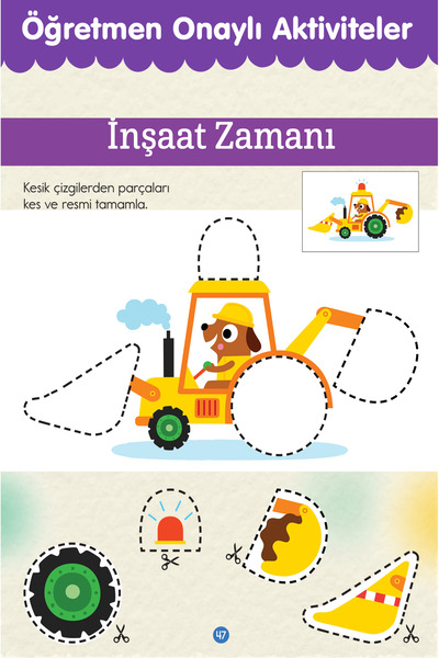 Dikkat Atölyesi Yayınları 2. Seviye Kes, Yapıştır, Oyna Makas Etkinlikleri