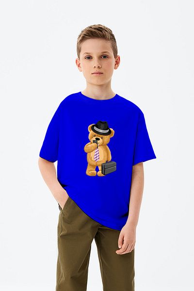 ADABEBEK Selfie Teddy Bear εμπριμέ μπλουζάκι για αγόρι