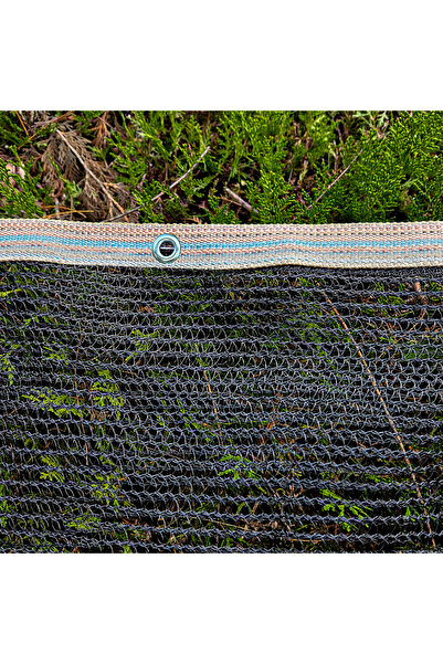 Genel Markalar 1,5x8 METRE SİYAH KUŞ FİLESİ BALKON PERDESİ HAZIR KOPÇALI KEDİ...