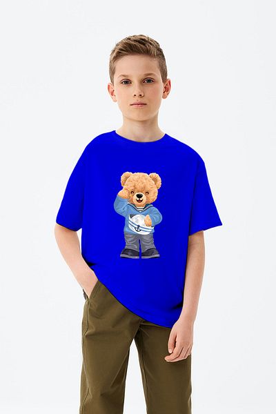 ADABEBEK Μπλουζάκι για αγόρι με στάμπα Sailor Tedy Bear