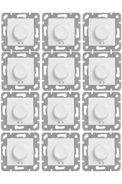 VİKO Viko Karre Rotary Dimmer R 40-600W White (Frame Included)90967047 (12 Pieces)