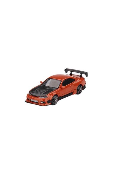 mini gt 581 Nissan Silvia S15 D-Max Metallic Orange Model Car