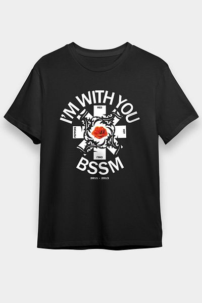 tf tişörtfabrikası Μαύρο μπλουζάκι Unisex Red Hot Chili Peppers