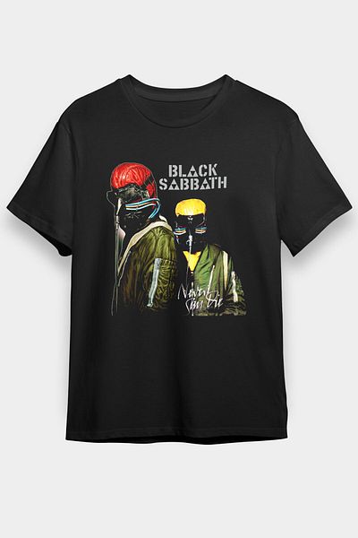 tf tişörtfabrikası Μαύρο μπλουζάκι Unisex Black Sabbath T-Shirt