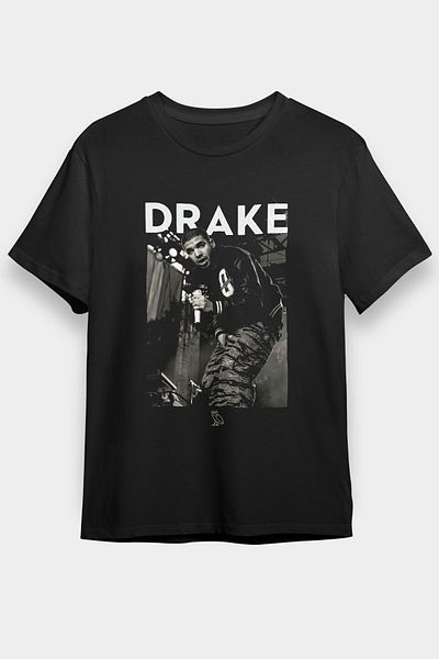tf tişörtfabrikası Μπλουζάκι Drake Black Unisex T-Shirt