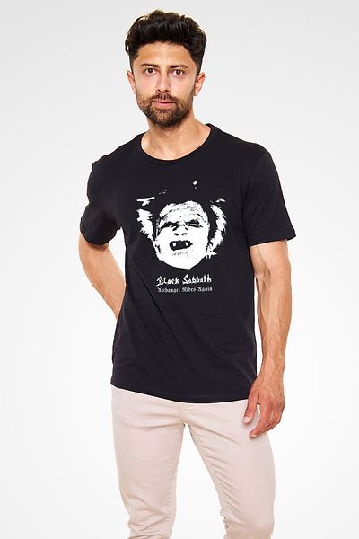 tf tişörtfabrikası Μαύρο μπλουζάκι Unisex Black Sabbath T-Shirt