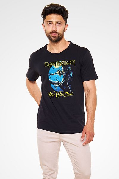 tf tişörtfabrikası Μπλουζάκι Iron Maiden Μαύρο Unisex T-Shirt