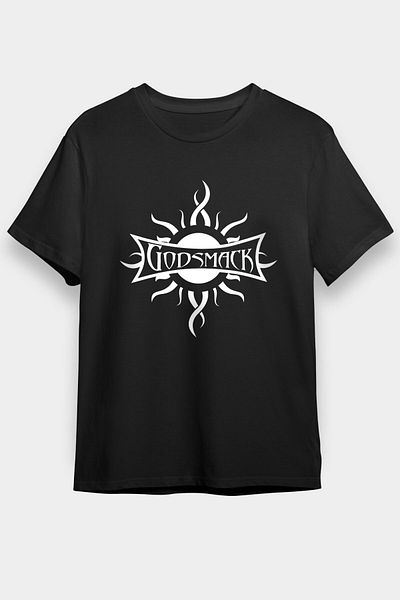 tf tişörtfabrikası Μπλουζάκι Godsmack Μαύρο Unisex T-Shirt