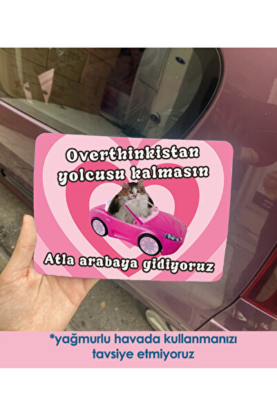 moontainills Overthinkistan Eğlenceli Araba Magneti