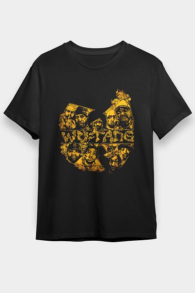 tf tişörtfabrikası Μπλουζάκι Wu-Tang Clan Μαύρο Unisex T-Shirt