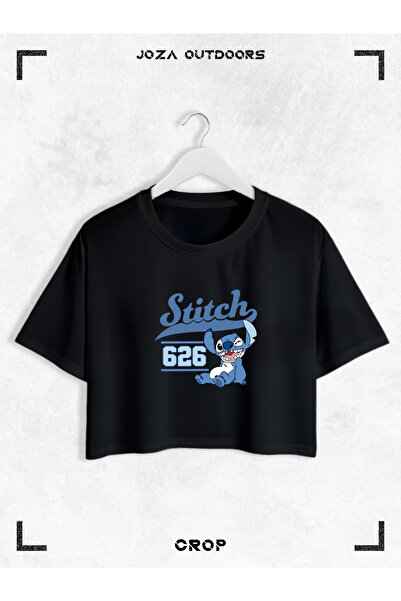 Joza Outdoors Γυναικείο μπλουζάκι από βαμβακερό πολύχρωμο Angel and Stich με ...